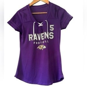 NFL Baltimore Ravens Flacco Jersey - Womens Size Medium - Purple